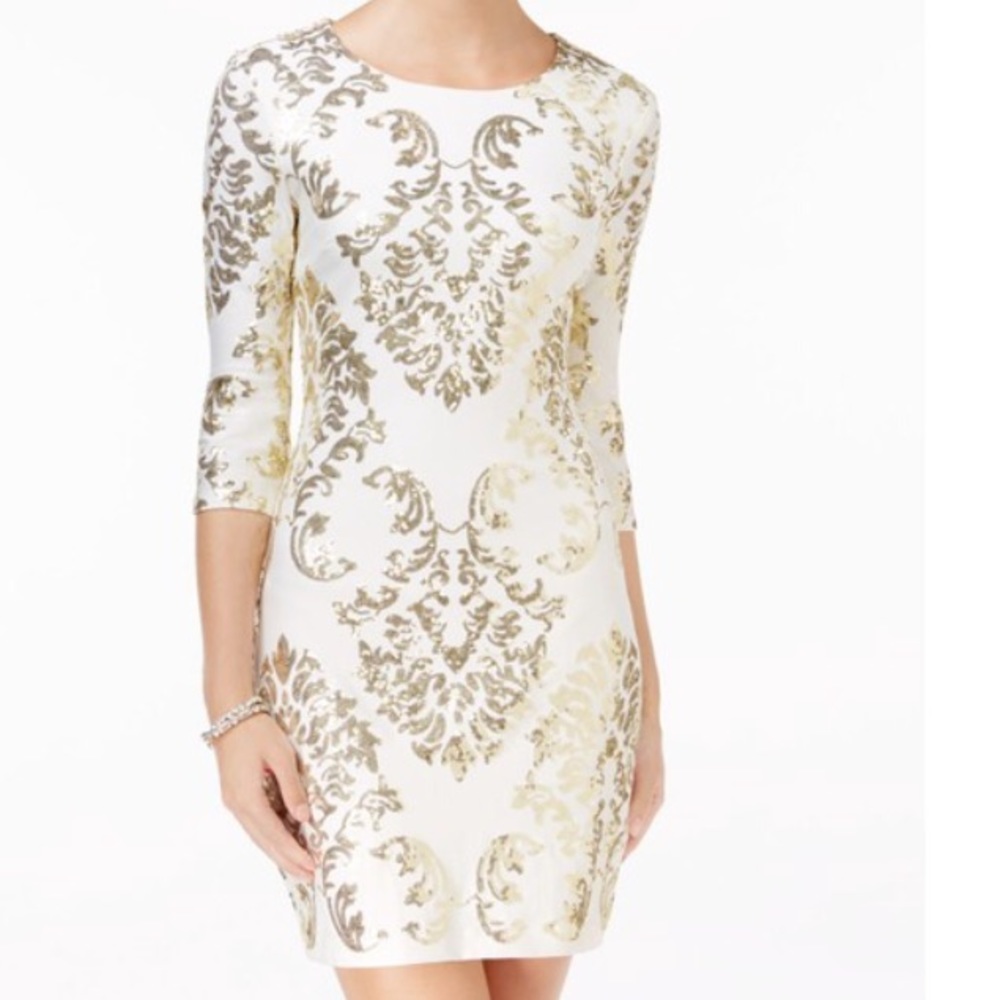 Sequins Cutout Bodycon Dress
